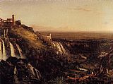 The Cascatelli Tivoli Looking Towards Rome by Thomas Cole